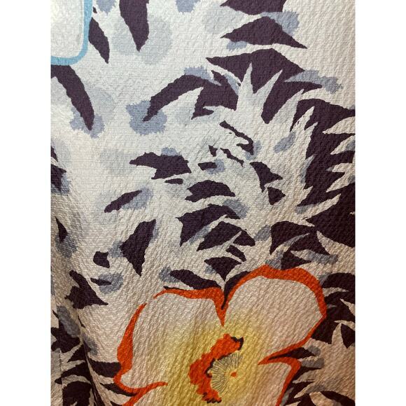 HD in Paris Anthropologie Women 2 Silk Dress Fern & Flower Flowy Slip Dress Boho - Picture 13 of 14